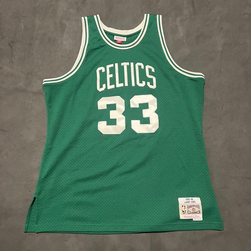 Mitchell & Ness Larry Bird Boston Celtics Jersey Green XL 1985-86 HWC Swingman